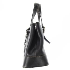 COACH ハンドバッグ トートバッグ レザー 革 チャーム付き 黒 ブラック 7588 /CK5 GY17