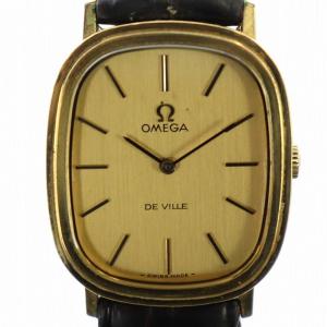 OMEGA Geneve ゴールド 手巻き時計 70年代 ヴィンテージ 1970年代 ヴィンテージ GENEVE 腕時計 手巻き レクタンギュラー