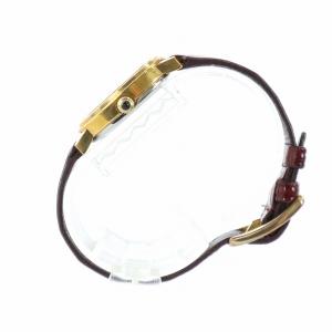 OMEGA DE VILEE 腕時計 手巻き レザーベルト ロゴ ゴールド色 レッド