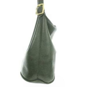 COACH ヴィンテージ オールドコーチ ショルダーバッグ レザー ベルト 緑 グリーン