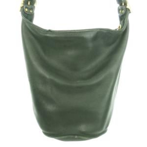 COACH ヴィンテージ オールドコーチ ショルダーバッグ レザー ベルト 緑 グリーン