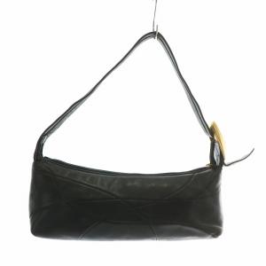 Max Mara ハンドバッグ ワンショルダー レザー ゴールド金具 黒 ブラック /XZ GY18