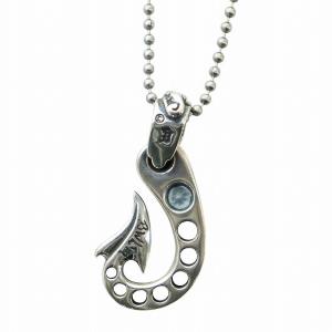 Bill Wall Leather チューブ TUBE 25周年記念 コラボペンダント スムースフィッシュフック チャーム ウィズ ストーンベイル