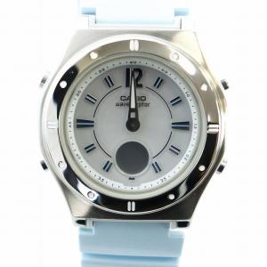 ウェーブセプター WAVE CEPTOR 腕時計 ウォッチ デジアナ 電波ソーラー 水色 LWA-M142