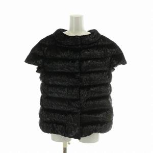 ダウンベスト ラメ 46 ブラック