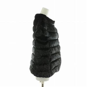 HERNO ダウンベスト ラメ 46 ブラック