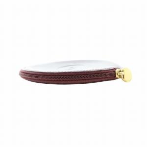 Cartier 小銭入れ コインケース 小物入れ レザー ロゴ ラウンド 赤 レッド GY18 /MQ