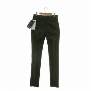 INCOTEX スリムフィット SLIM FIT パンツ テーパード ストレッチ ジップフライ 42 XS カーキ /XZ