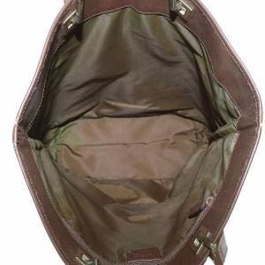 GUCCI トートバッグ ハンド キャンバス レザー GG柄 総柄 ロゴ オープントップ 茶色 ブラウン /XZ GY18