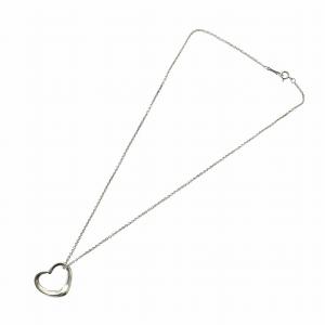 TIFFANY&Co. オープンハート ネックレス アクセサリー ペンダント Silver925 ロゴ シルバー色 GY18 /MQ