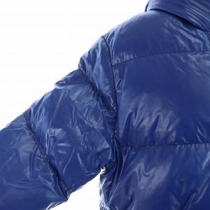 DUVETICA ダウンジャケット 長袖 ジップアップ フルジップ ロゴ フード 50 L 青 ブルー GY18 /MQ