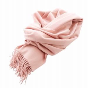 マフラー カシミヤ ピンク