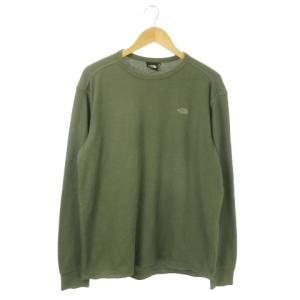 L/S Honeycomb Crew 長袖Tシャツ ロンT 速乾 ストレッチ ロゴ刺繍 アウトドア XL 緑 カーキ NT11941