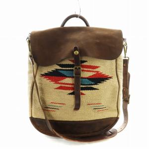 ラグバッグ ネイティブ柄 ブラウン