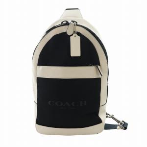 ショルダーバッグ ボディバッグ 斜め掛け レザー ナイロン ロゴ 黒 ブラック アイボリー F59320 GY18