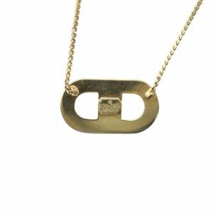Christian Dior ネックレス アクセサリー ペンダント CD ロゴ ゴールド色 GY11 /MQ