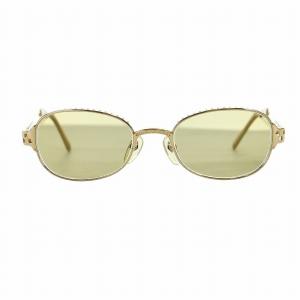 サングラス カラーレンズ 度入り ゴールドカラー 56-7115