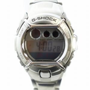 腕時計 ウォッチ クォーツ デジタル ロゴ カレンダー付き シルバー色 G-3110 GY27 /MQ