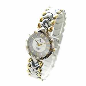 CYMA 433 Sealord シーロード 腕時計 ウォッチ クォーツ ローマン ラウンド コンビカラー シルバー色