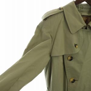BURBERRY LONDON トレンチコート ウール ノバチェック ライナー付 46 カーキ