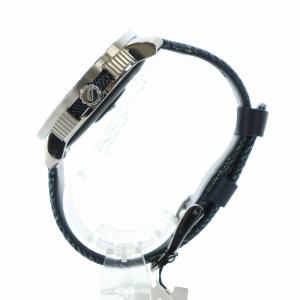 DIESEL スマートウォッチ 腕時計 OS Google ラウンド デニムベルト デジタル 青 ブルー シルバー色