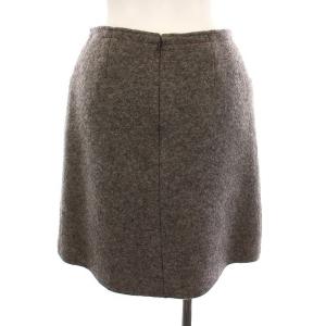 CHANEL 97A メルトンスカート ミニ ココマークボタン ウール ヴィンテージ 36 グレー