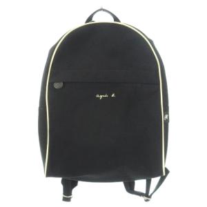 リュックサック デイパック キャンバス パイピング ロゴ 黒 ブラック /CK2 GY18