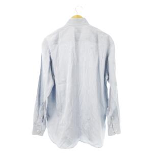 GIORGIO ARMANI ワイシャツ Yシャツ レギュラー 長袖 滑らか ストライプ 41 16 グレー