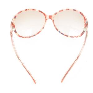 Emilio Pucci サングラス アイウェア 眼鏡 オーバル 裏マーブル セルフレーム ケース付き クロス付き 6216 601