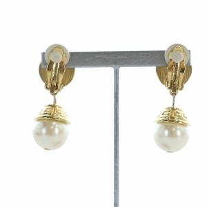 GIVENCHY ヴィンテージ イヤリング アクセサリー 両耳用 クリップ式 フェイクパール ゴールドカラー 金色 GY18