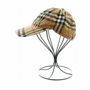 BURBERRY キャップ ノバチェック M/L ブラウン