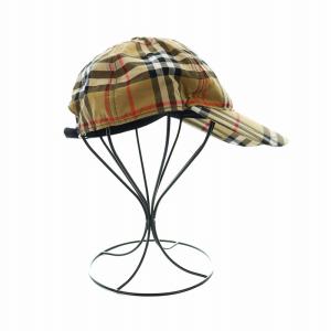 BURBERRY キャップ ノバチェック M/L ブラウン
