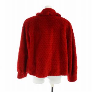 SAGA MINK 銀サガ 毛皮コート シェアードミンクファー F レッド