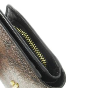 COACH 二つ折り財布 ウォレット 小銭入れあり PVC ロゴ シグネチャー 茶 ブラウン /CK22 GY18