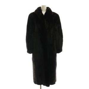 ヴィンテージ 毛皮コート ブラックミンクファー ブラウン