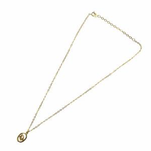 Christian Dior ネックレス アクセサリー ペンダント ロゴ ゴールド色 GY11 /MQ