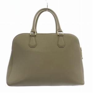 TORY BURCH ハンドバッグ ショルダー 2WAY シボ革 レザー Wファスナー ロゴ ゴールド金具 ベージュ /XZ