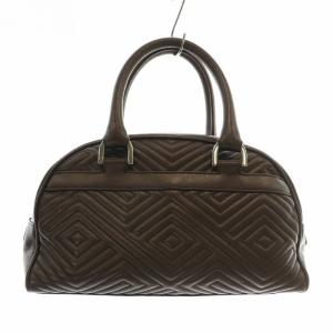 BALLY ハンドバッグ レザー キルティング タッセル 茶色 ブラウン /XZ GY18