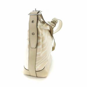 COACH ショルダーバッグ 斜め掛け キャンバス レザー ゼブラ柄 タッセル ロゴ ピンクベージュ GY18 /MQ