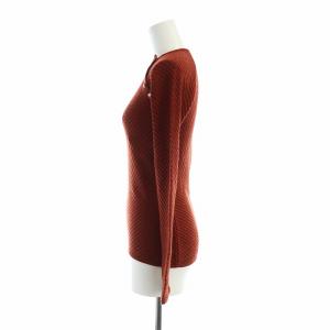 GUCCI ニット カットソー 長袖 ラウンドネック ロゴ S 赤 レッド GY18 /MQ