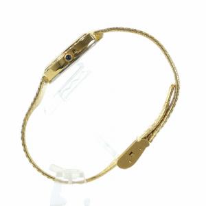 ELGIN ジャンク品 腕時計 ウォッチ クォーツ スクエア ラインストーン ロゴ ゴールド色 FK266 GY18