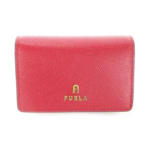 カメリア カードケース 名刺入れ レザー ロゴ バイカラー 赤 レッド /AO14 GY17