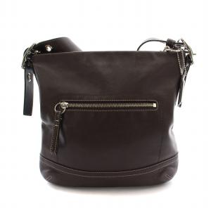 COACH ショルダーバッグ レザー ロゴチャーム 茶 ブラウン F01415 /BB MT GY18