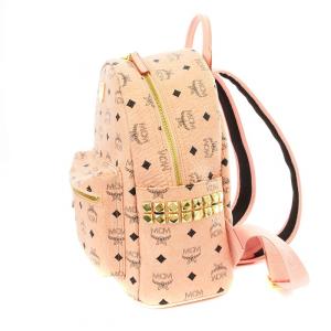 MCM 1014102520522 221008 リュックサック ヴィセトス柄 スタッズ ピンク