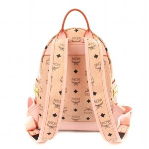 MCM 1014102520522 221008 リュックサック ヴィセトス柄 スタッズ ピンク