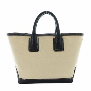 トートバッグ ハンド キャンバス レザー 型押しロゴ ベージュ 13239M GY18 /MQ