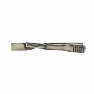 Paul Smith COLLECTION Twist Plate タイバー タイピン クリップ式 アクセサリー 刻印 ロゴ スパイラル ねじれ シルバー色 GY18