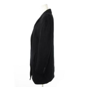 T by Alexanderwang チェスターコート ダブル ロング丈 アルパカ混 S 黒 ブラック 21-05-0006 /CK18 GY27