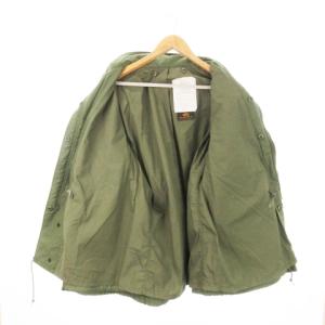 ALPHA INDUSTRIES フィールドジャケット M-65 ミリタリー スタンドカラー ジップアップ 比翼 フード収納 L 緑 グリーン