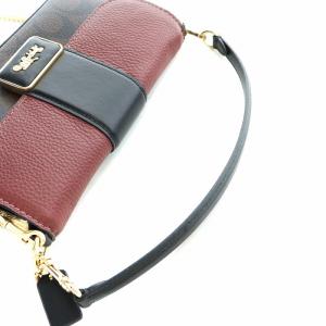 COACH ミニ グレース クロスボディ・シグネチャー キャンバス ハンド ショルダーバッグ 2WAY ロゴ 赤 レッド